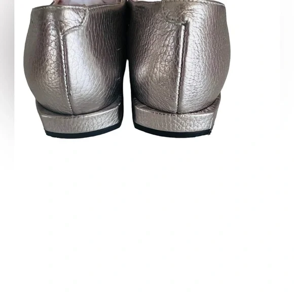 blue illusion Shoes Silver Flat Slip On Size 40 - Picture 6 of 9